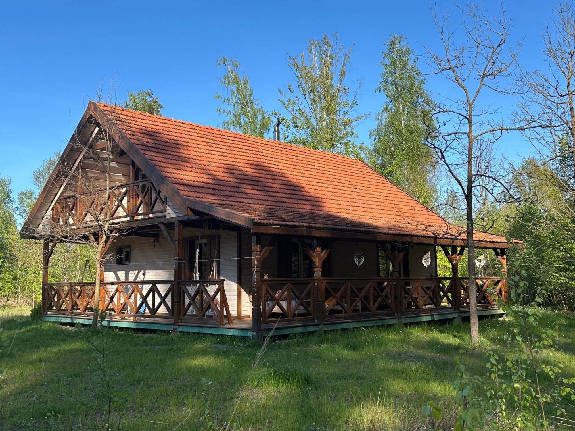 Jagodowy Zakatek, Caloroczny Dom Na Wylacznosc W Lesie, Balia, Cisza, Kominek, Weranda, Stawy Tuczna Exterior foto